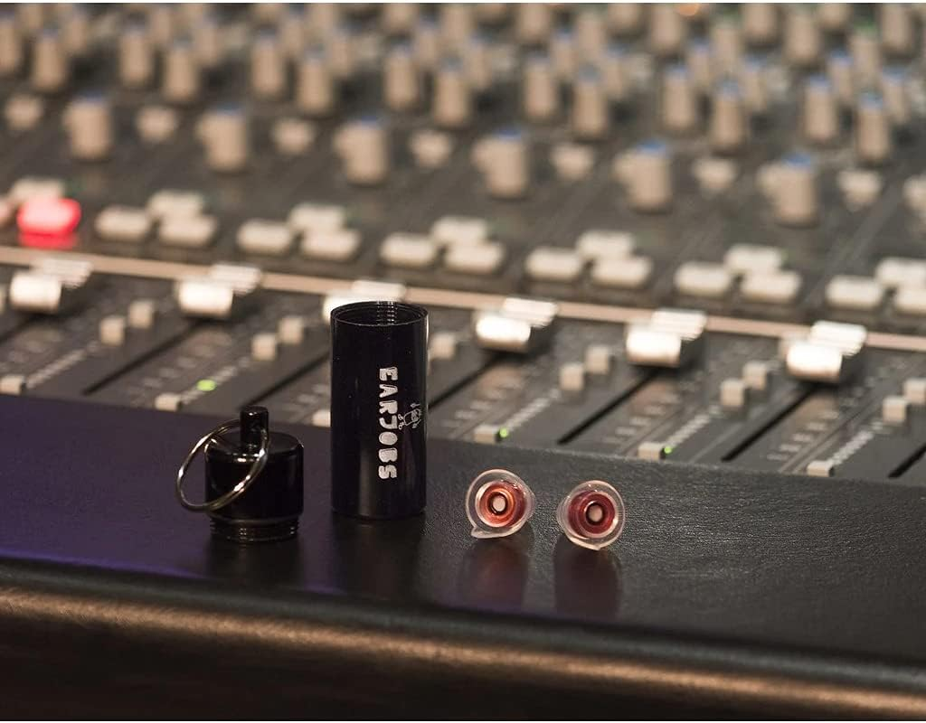 Earjobs&trade; MUSICMATE&reg; Child Size High Fidelity Music Ear Plugs Aus Best Noise Reduction for Musicians, Concerts, Festivals & Drummers (Earplugs and Case)