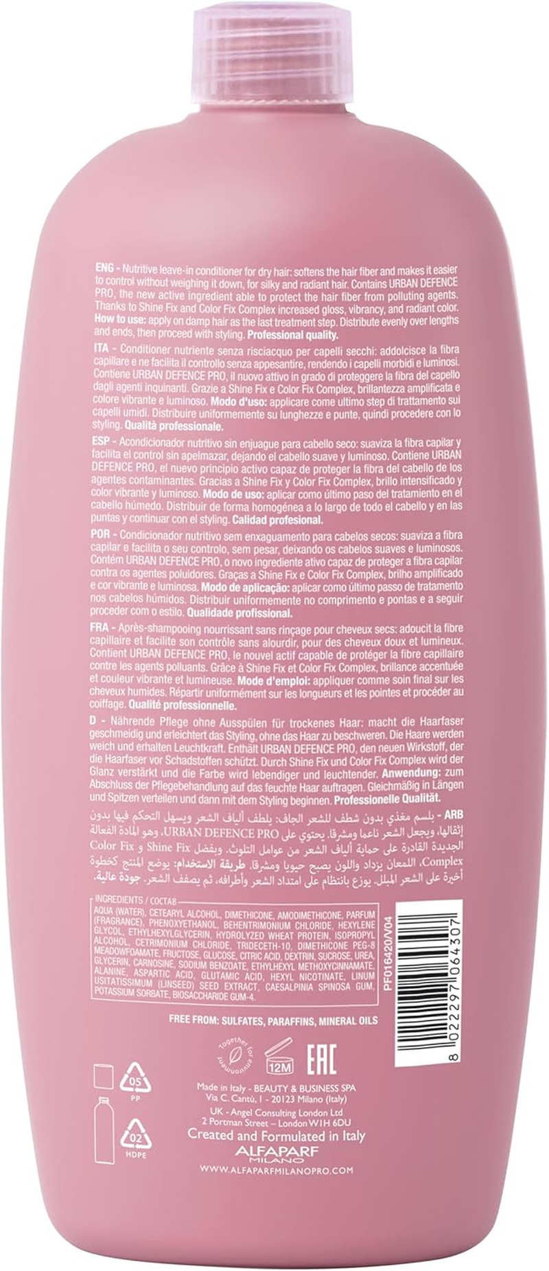 Alfaparf Milano Semi Di Lino Moisture Nutritive Leave-In Conditioner - Promoting Glossy, Silky Radiance - Softens, Nourishes and Protects - 33.79 Oz image number 4
