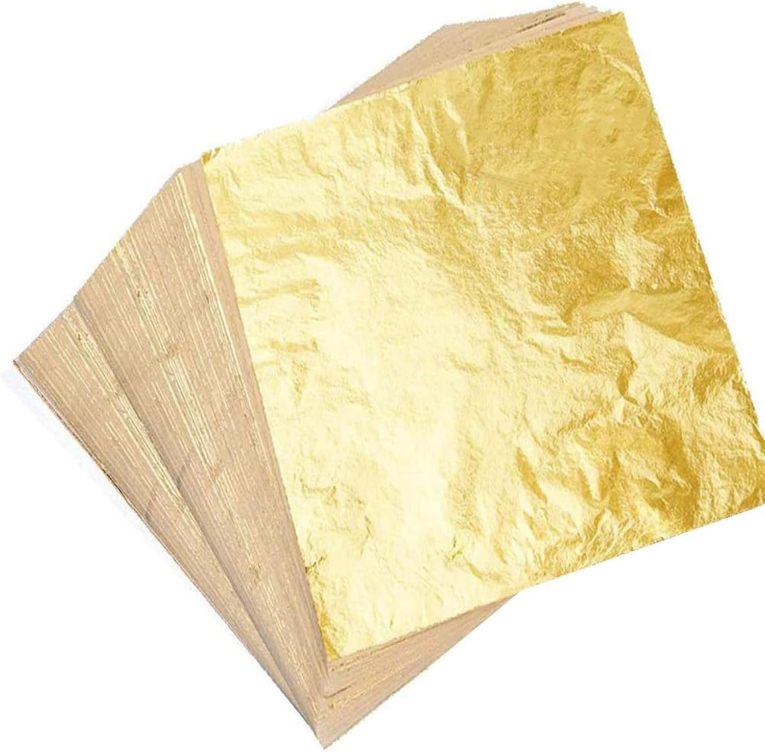 300 Sheets Gold Foil Paper, Imitation Gold Leaf, Silver, Rose Gold Leaf Foil Paper, Mixed Color Imitation Foils, Gilding Foil for DIY Nails, Arts, Gilding Crafting, Decoration, Furniture