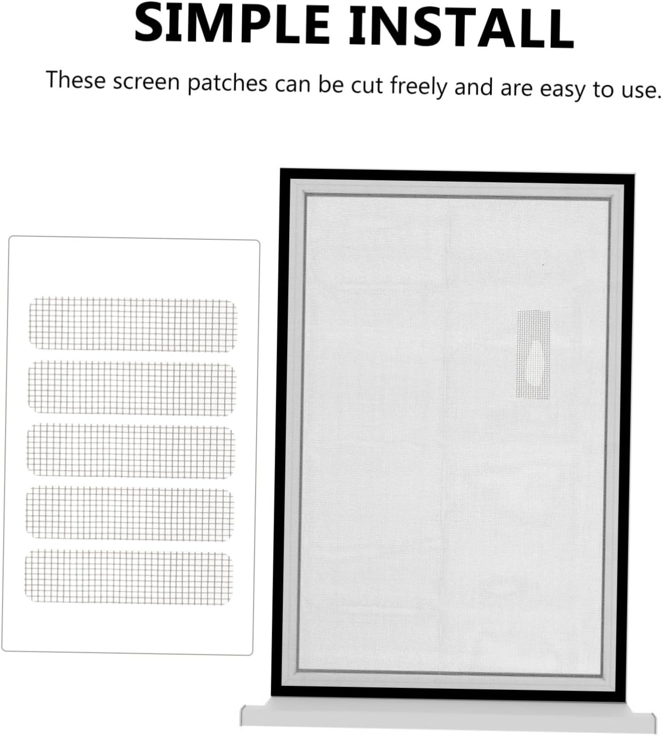 ARTIBETTER 15 Sheets Screen Repair Patches Mesh Window Screen Patches Adhesive Door Mesh for Repair Kit and Window for House image number 1