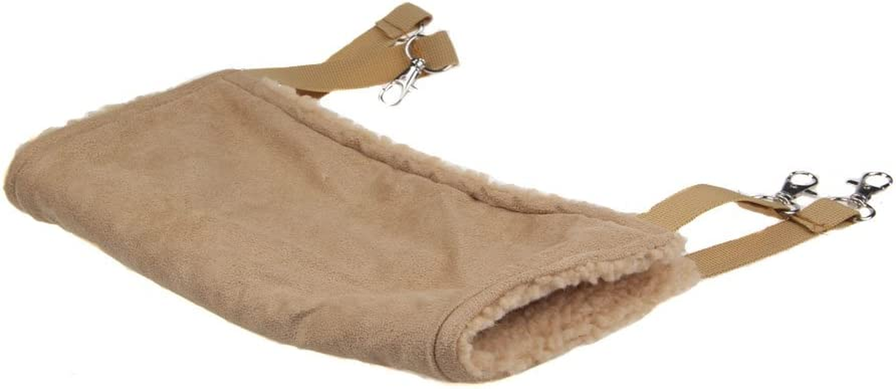 Emours Small Animal Hammock Hamster House Hanging Bed Cage Toys for Mice Rats Ferret Chinchilla and More Brown image number 1