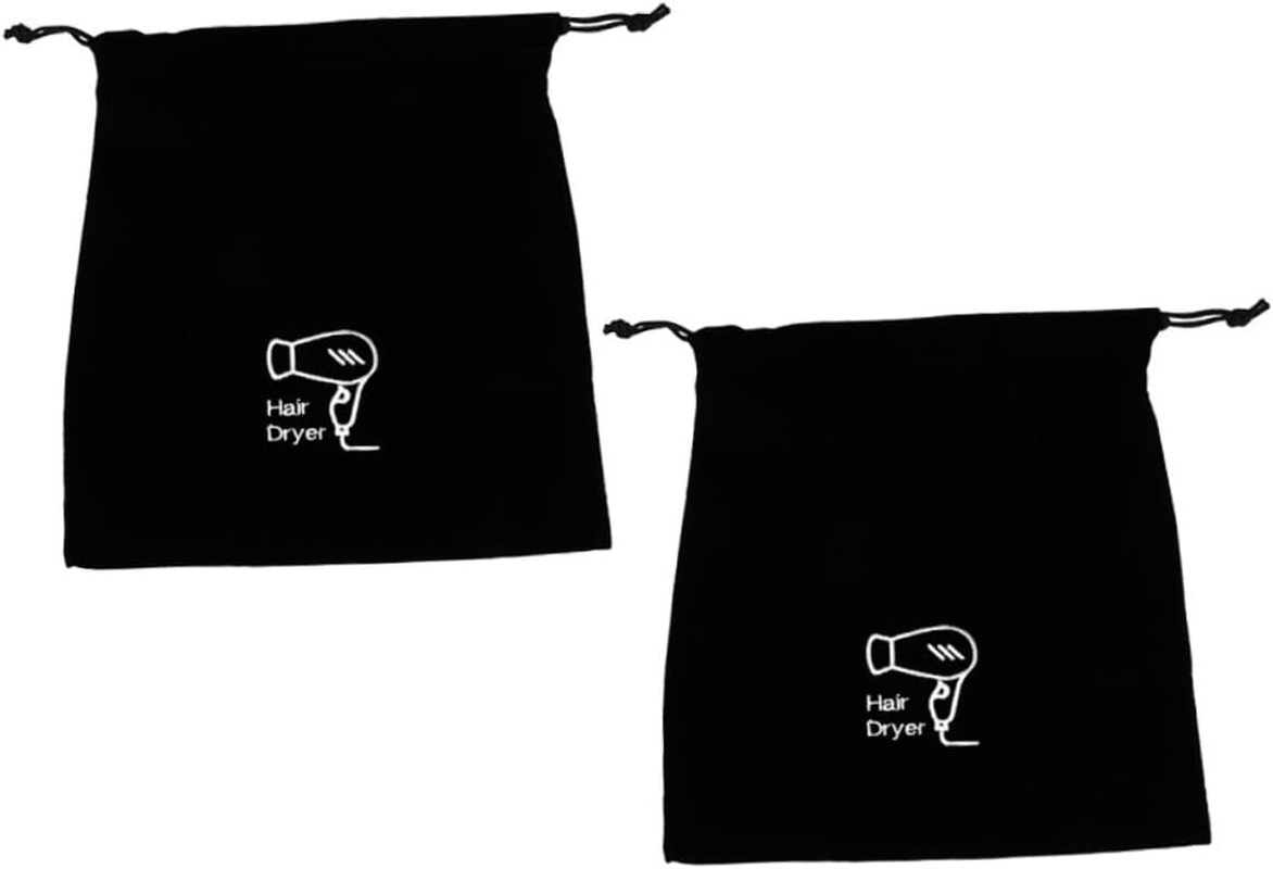 FRCOLOR 4Pcs Travel Bag for Hair Styling Tools Hair Dryer Organizer Drawstring Pouch image number 3