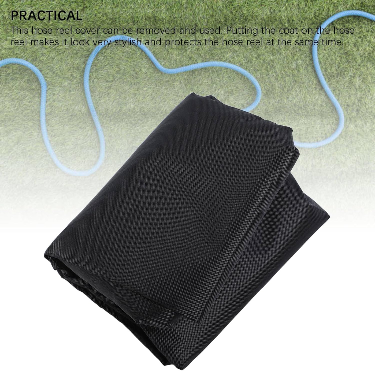 Waterproof Hose Reel Cover, Sunproof Dustproof Snowproof Hose Reel Protector with Storage Bag, for Outdoor Garden Water