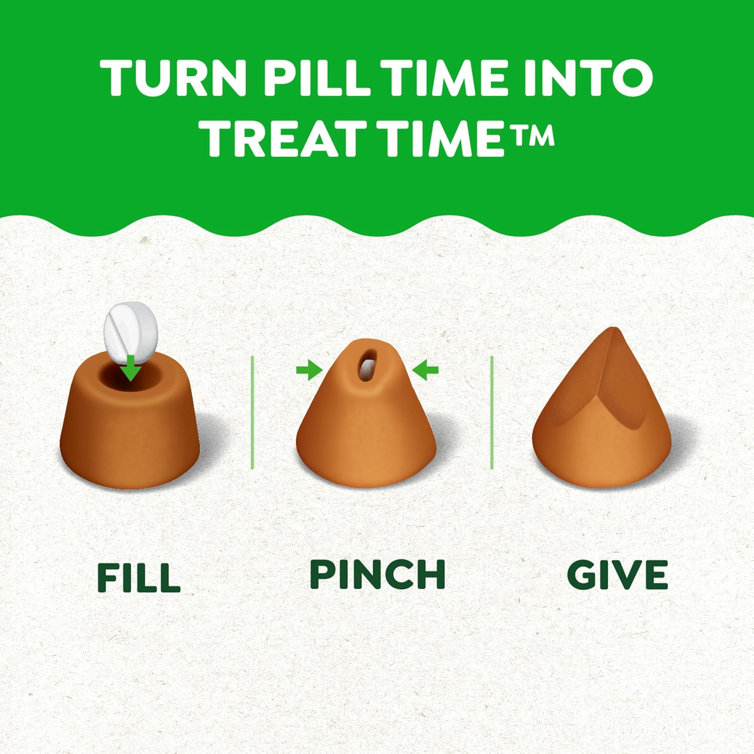 GREENIES Pill Pockets for Dogs Capsule Size Natural Soft Dog Treats, Chicken Flavor, 7.9 Oz. Pack (30 Treats)