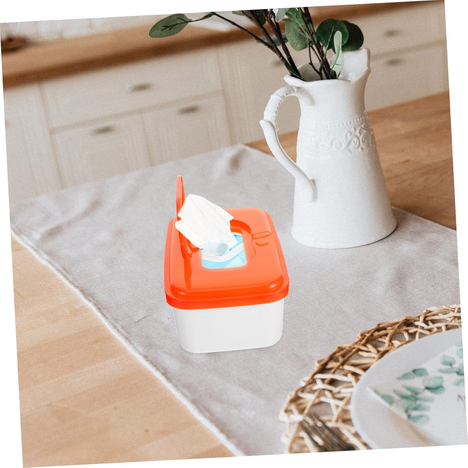 TIDTALEO Baby Wipes Dispenser Container Plastic Pp Baby Wipe Holder Box High-Profile Design Suitable for Travel and Outdoor Use 2Pcs Random Color image number 6