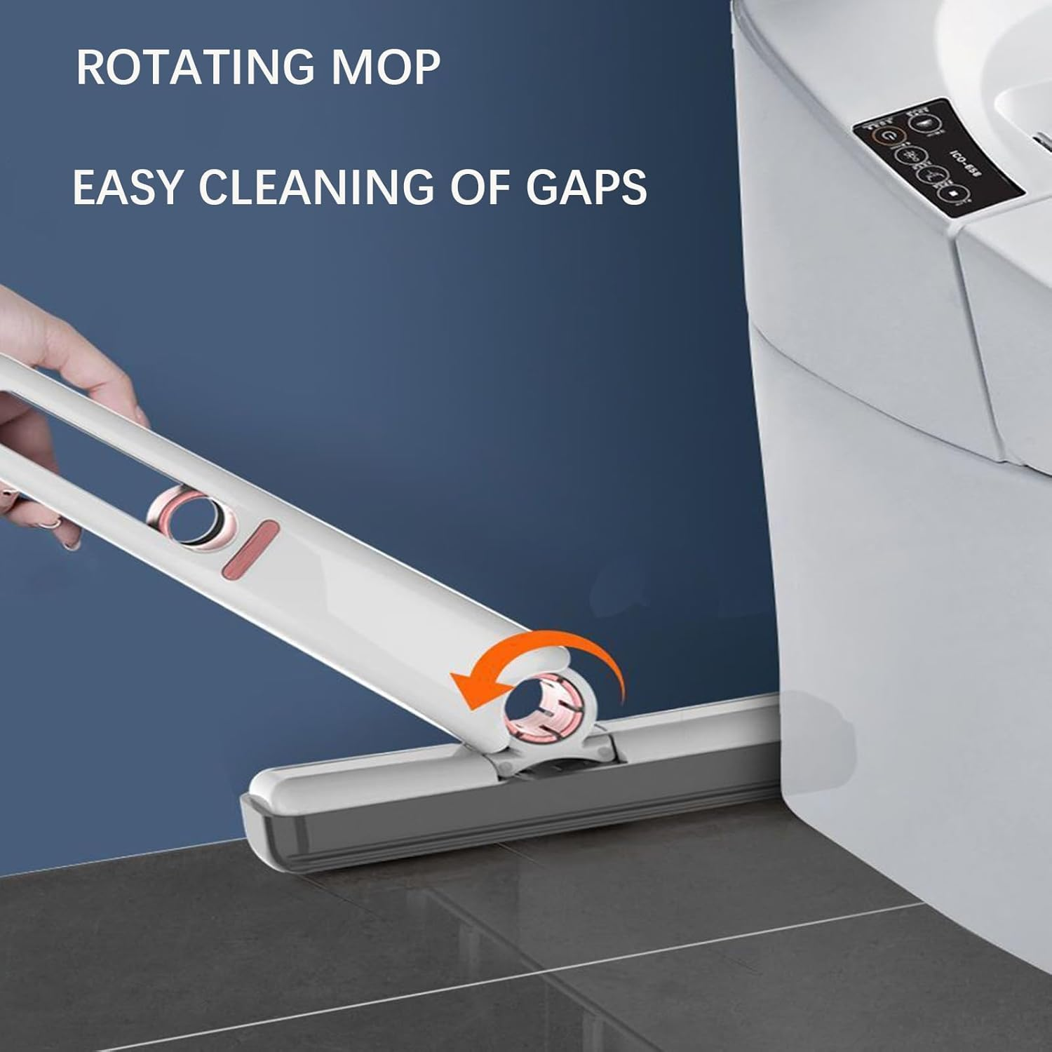 Self Squeezing Mini Mop,Portable Sponge Mop for Easy Cleaning Perfect for Kitchen Bathroom Living Room Car and Glass Mini Mop Designed for Corners and Small Spaces