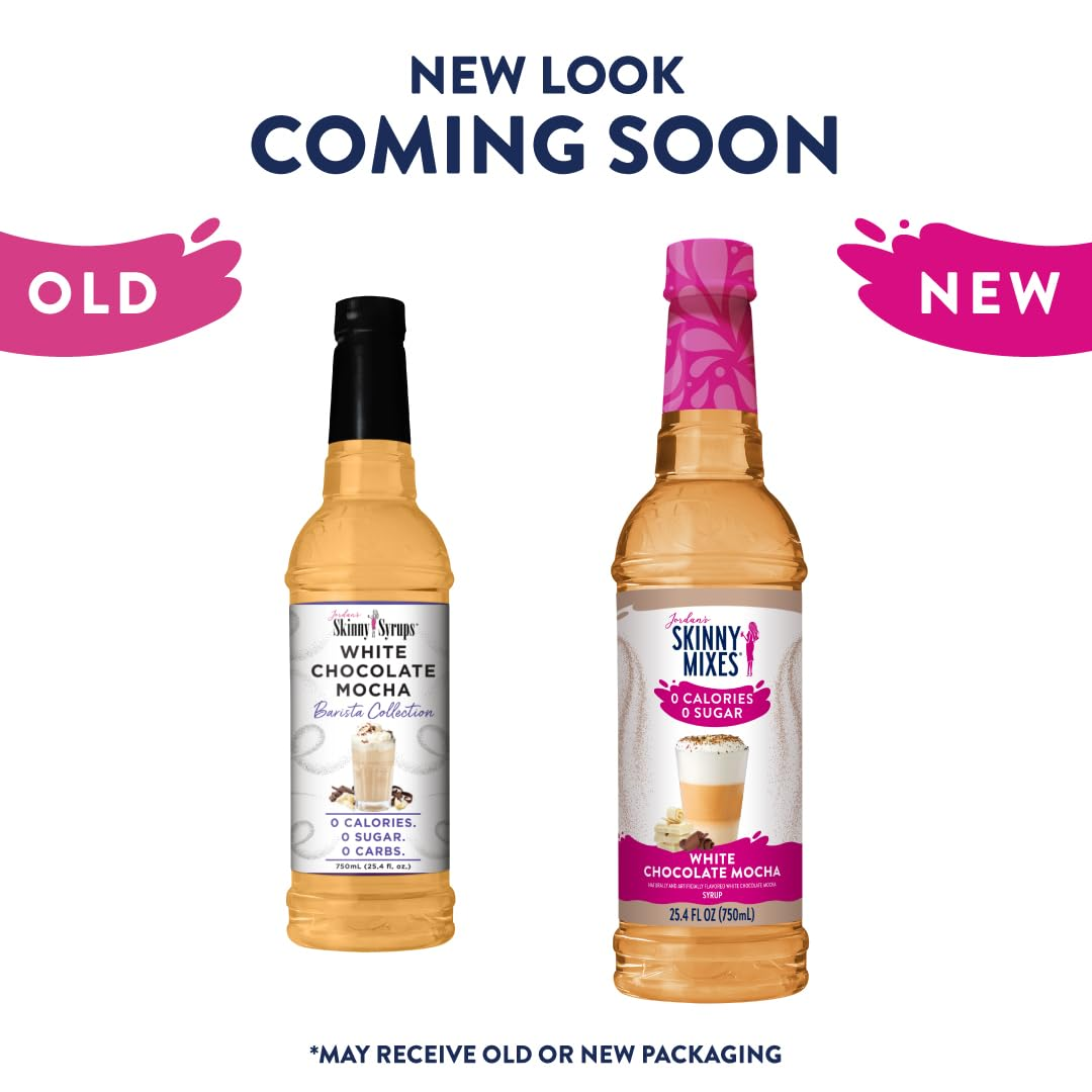 Jordan'S Skinny Mixes Syrups White Chocolate Mocha, Barista Collection Sugar Free Coffee Flavoring Syrup, 25.4 Ounce Bottle image number 5