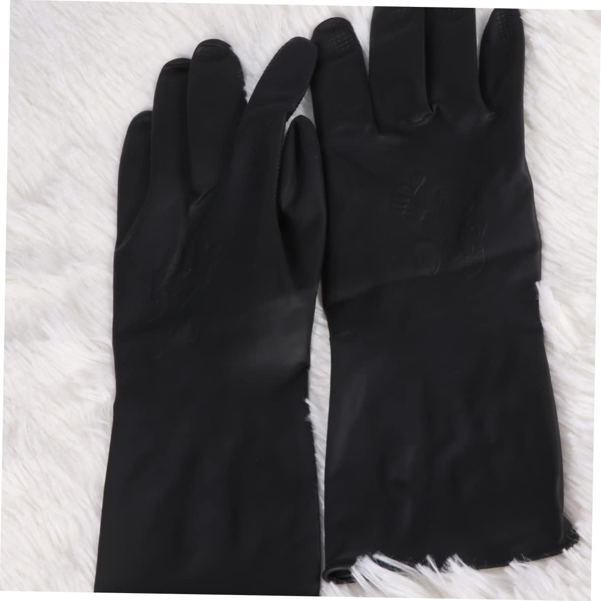 2Pairs Barber Gloves Hair Dye Protection Gloves for Women Men Heat Resistant Hair Shampoo Reusable Salon Tools image number 4