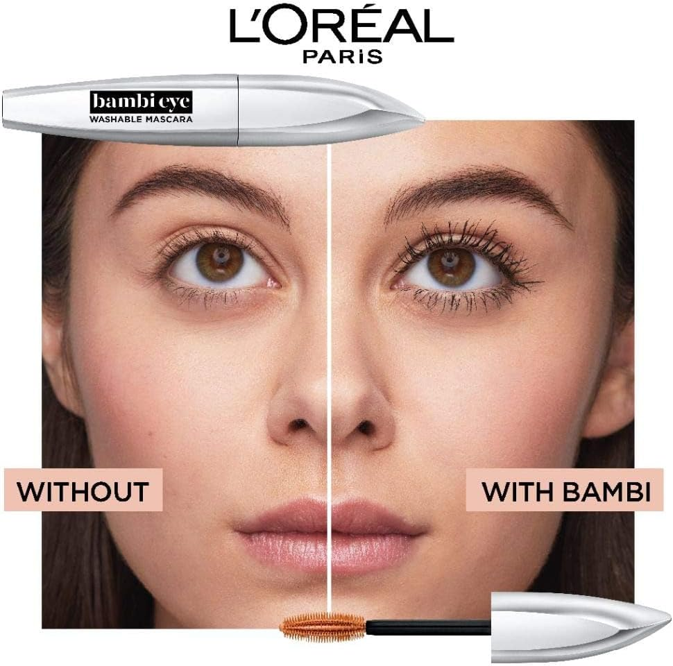 L'Oreal Paris Bambi Eye Mascara, Lasting Volume, Length & Lift, Doe-Eye Definition, No Clumping or Smudging, Waterproof, Black, 0.21 Fl. Oz. image number 2