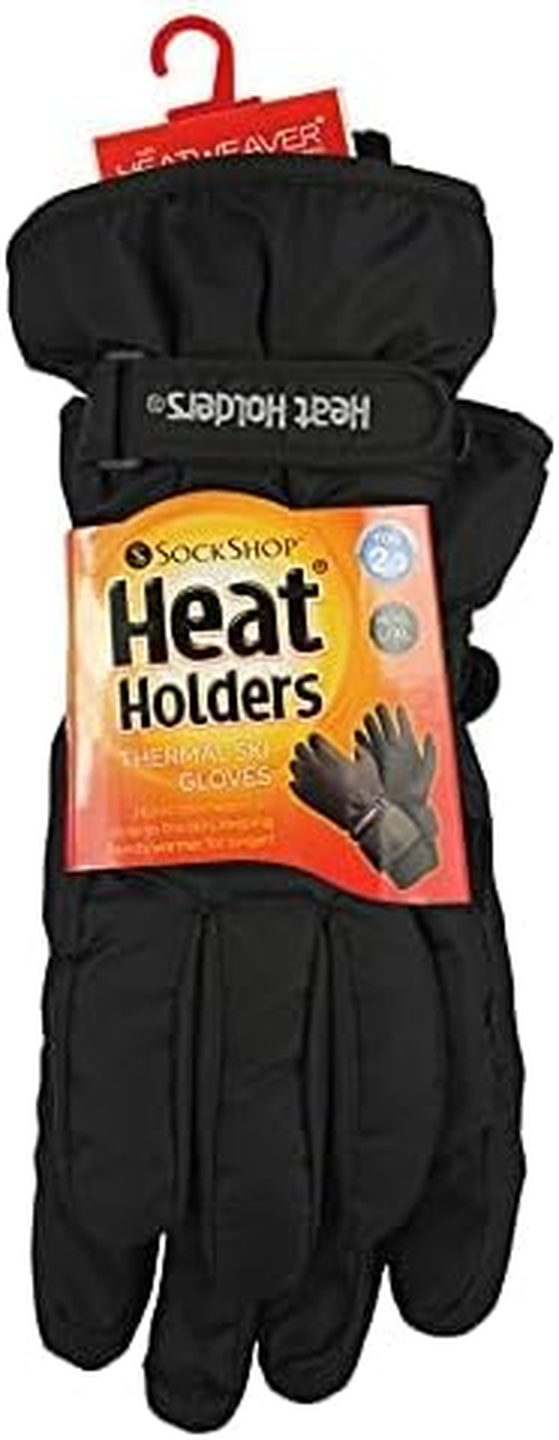 Heat Holders | Men'S Waterproof Performance Ski Gloves | Dual Insulated, Windproof & Adjustable Fit | Warmth for Skiing & Winter Sports | Black | Men'S Sizes image number 1