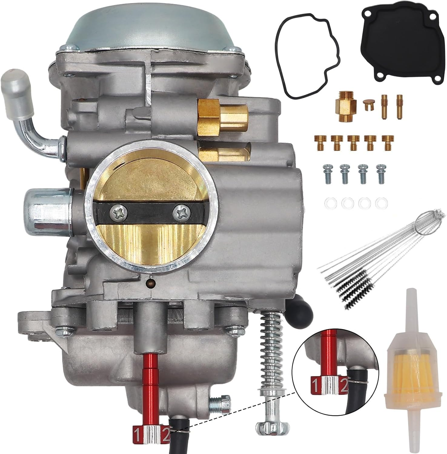 JIK Carburetor Carb for Polaris Magnum 325 330 425 500 Sportsman 300 400 500 600 700 Hawkeye Ranger 500 Trail Boss 325 330 Trail Blazer 330 ATV Quad (Blue)