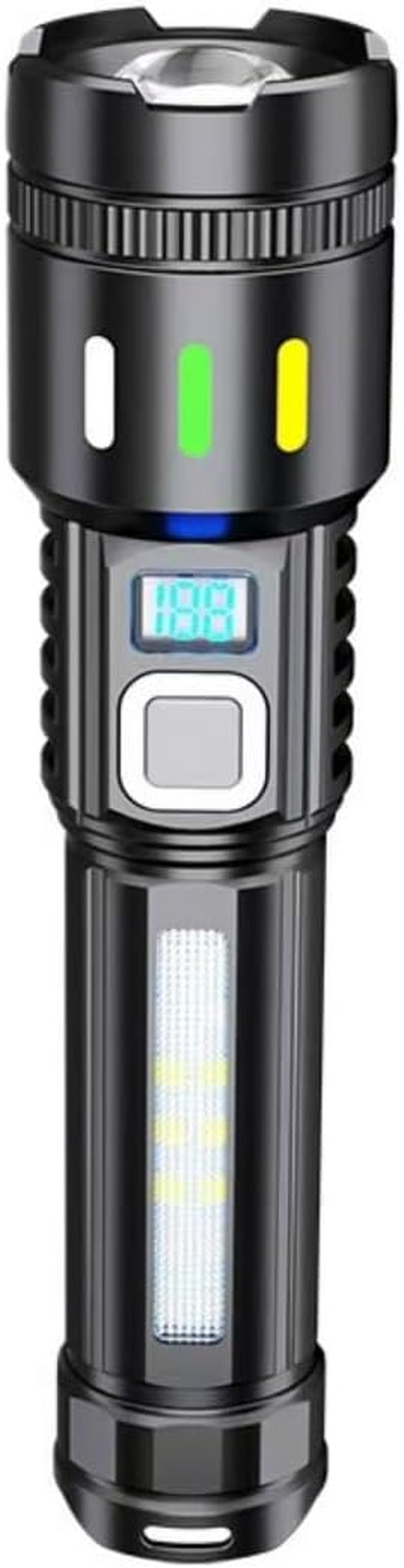 Rechargeable Flashlights 10000 Lumens, Handheld Tactical Torch, Led Flashlight for Home, Tactical Flashlight for Emergencies,4 Modes, IPX5 Waterproof, Super Bright Torch for Camping,Outdoor