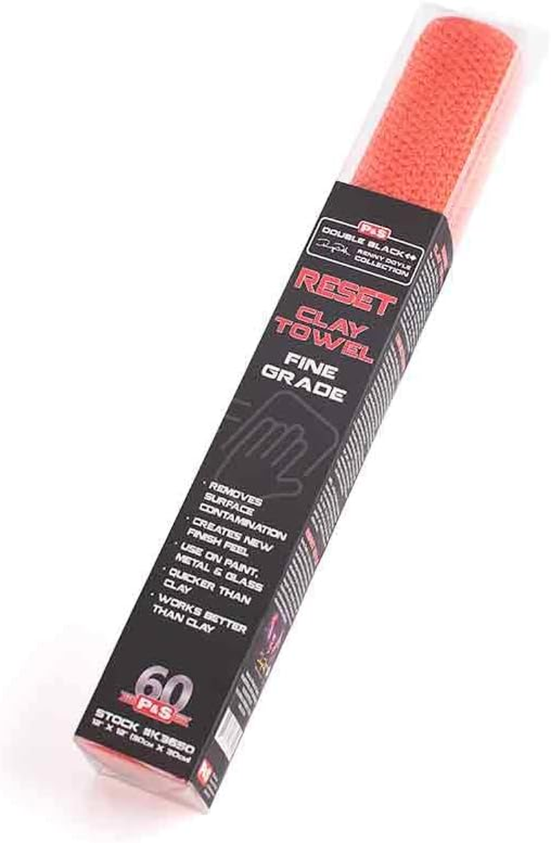 P&S Detail Products - Clay Decontamination Towel - Effective Cleaning & Release of Paint Contaminants; Increase Wax and Sealant Bond; Enhance Gloss and Depth of Color; Fine Grade (12In. X 12In.) image number 6
