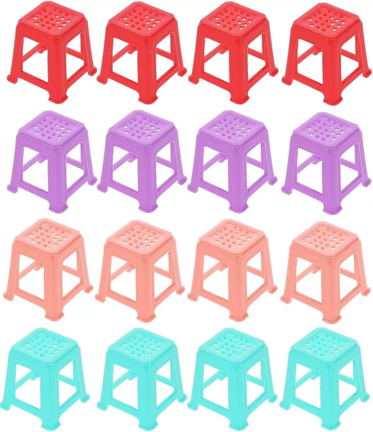 Canvas Stands for Painting Paint Stand Mini Canvas Feet Risers Fluid Painting Supplies Acrylic Pouring Paint Supplies Solid Color Plastic Paint Pouring Tools( 16 Pcs ) image number 6