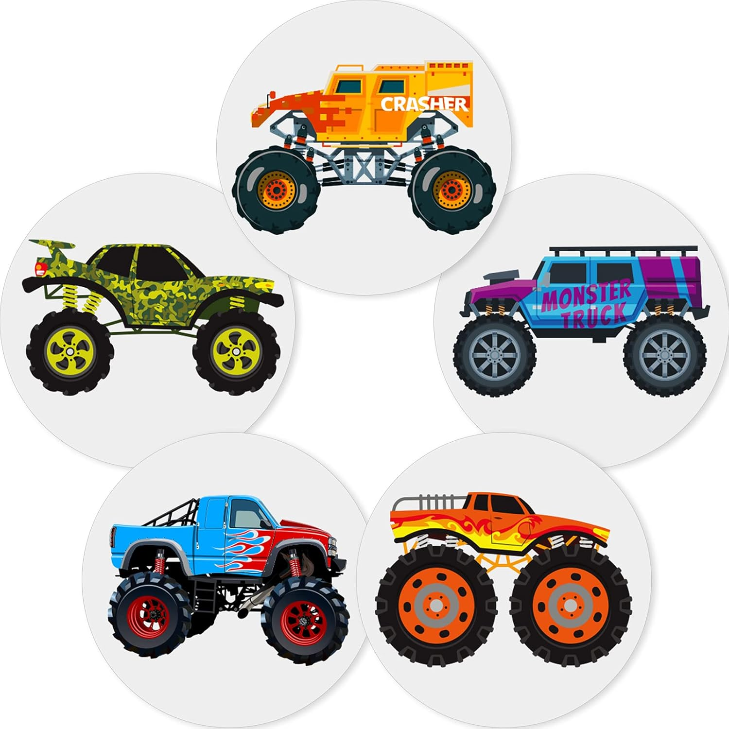 Zonon 10 Pieces Potty Training Seat Truck Potty Training Stickers for Boys Toilet Targets Color Changing Sticker Fun Pee Targets for Toddler image number 3