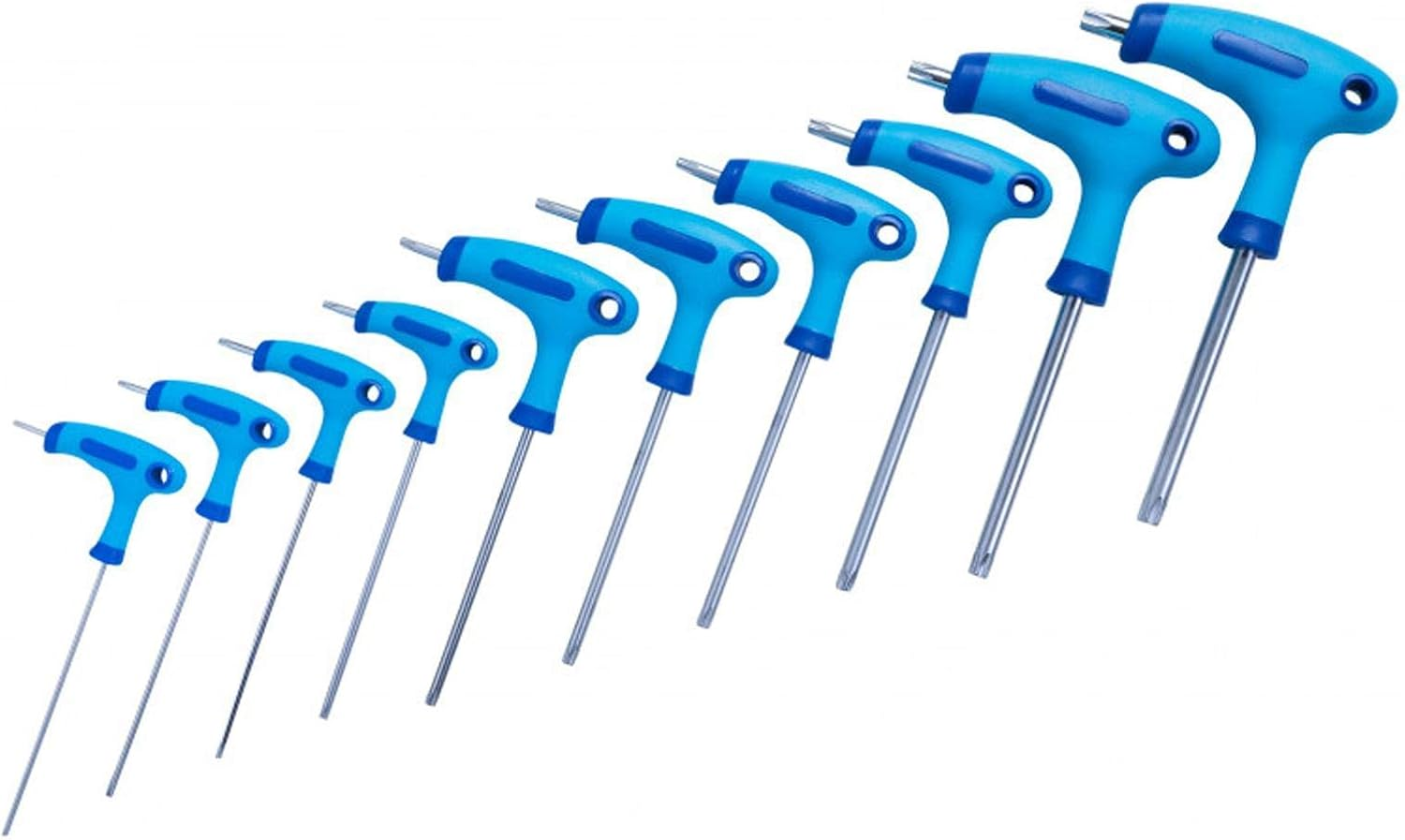 Bluespot 10Pc T-Handle Trx-Star Security Key Set T9-T50 in Metal Stand Torx Trx New image number 2