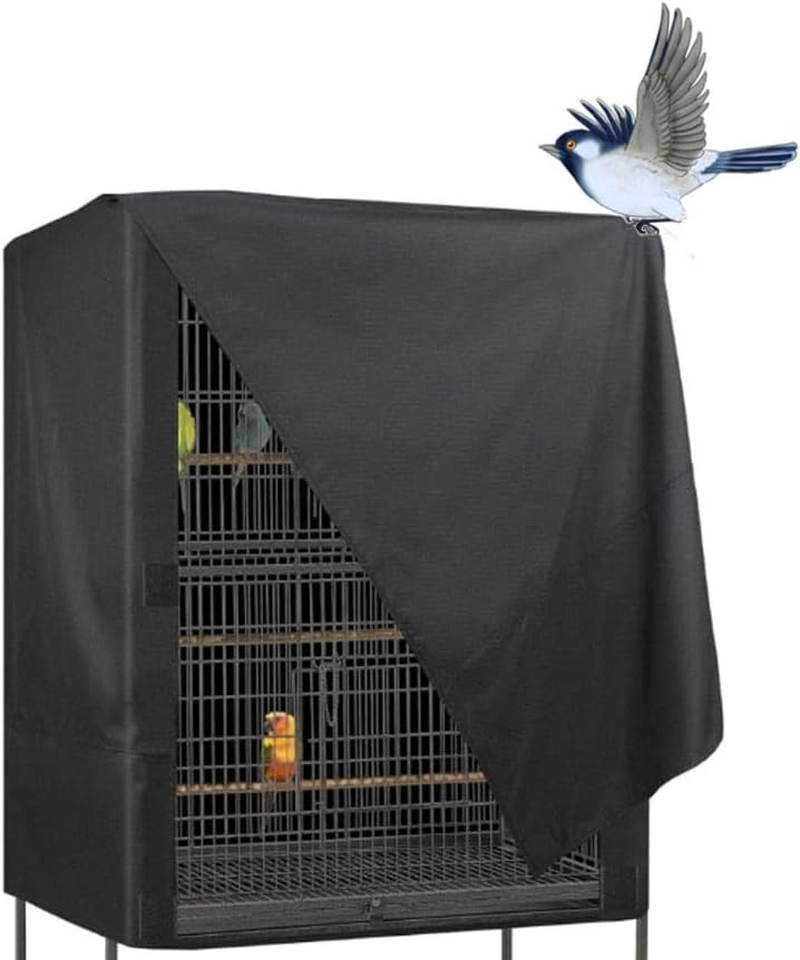 Armastuse Large Bird Cage Cover, Bird Parrot Cage Cover Waterproof Sun Uv Birds Parrots Cages Covers Night Parrot Birdcage Protector Covers (66 * 48 * 102Cm)
