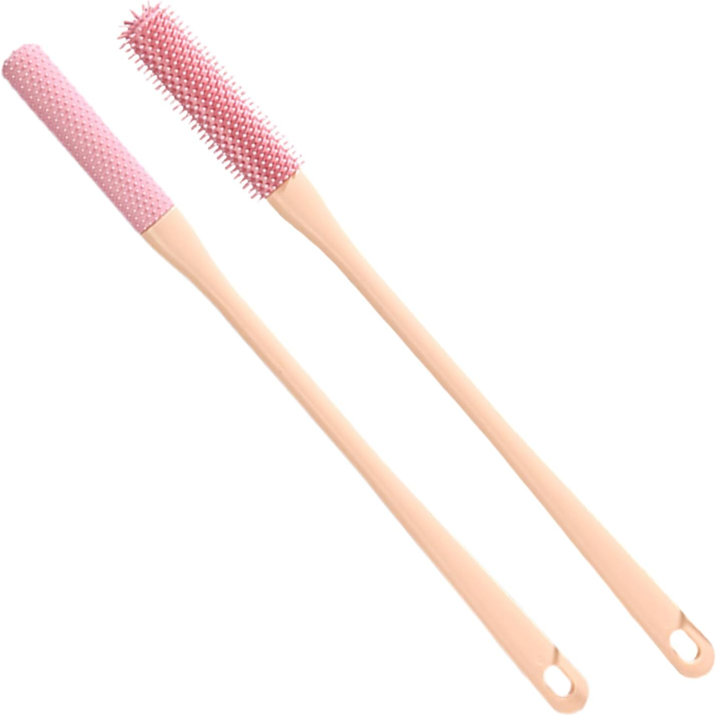 Silicone Toe Brush - Silicone Bristles Toe Brush,Foot Scrubber in Shower, Bristles Foot, Deep Cleaning Extended Handle for Elderly Seniors