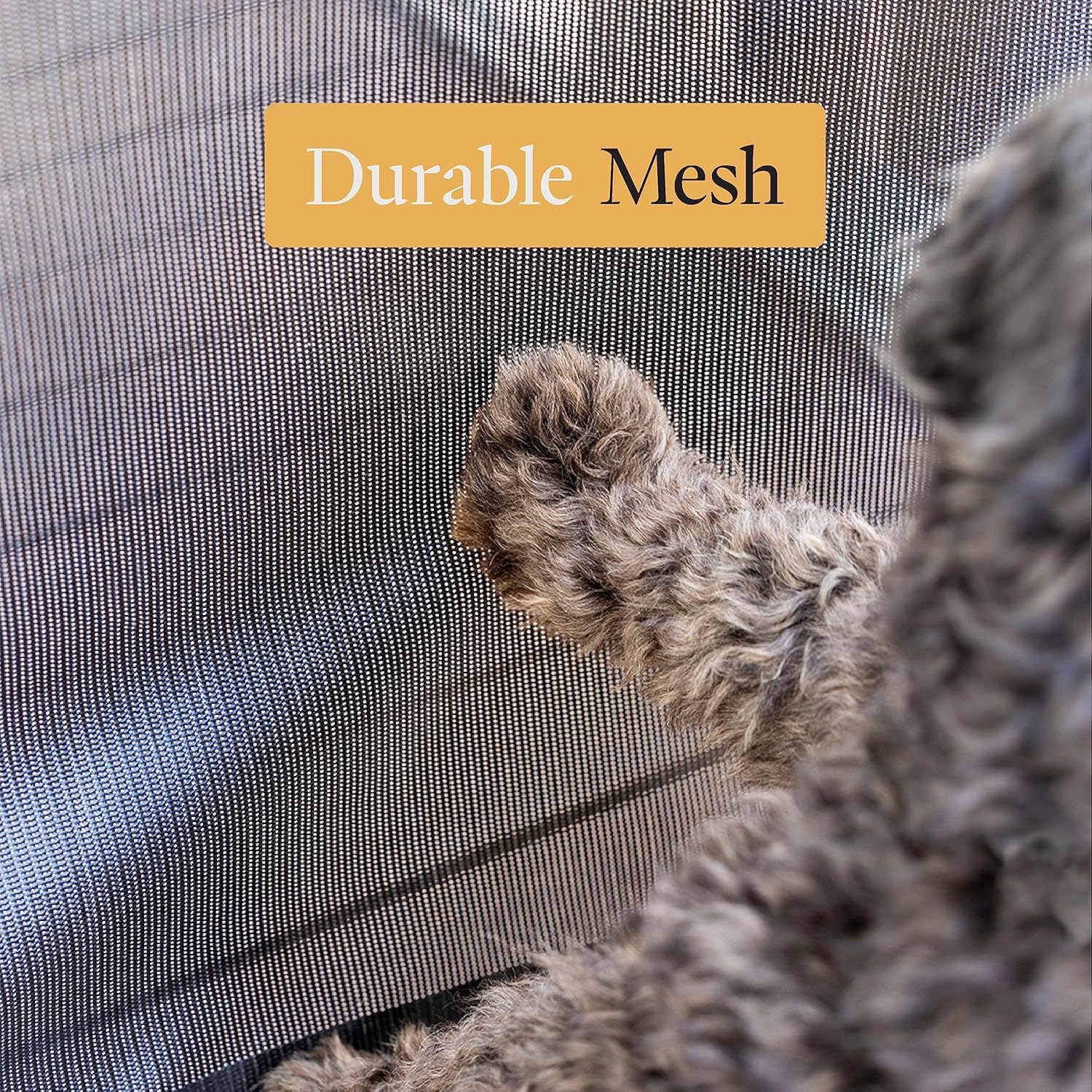 Hakuna Pets Indoor Outdoor Paw Proof Retractable Dog Gate, Extends 180Cm Wide X 93Cm Tall, Black image number 4