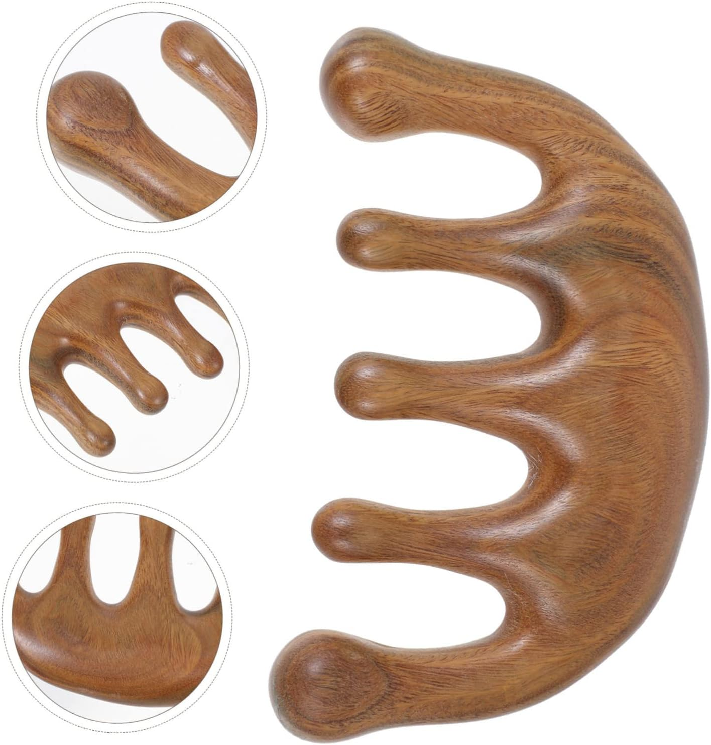 TOVINANNA Practical Massage Comb Wooden Hairbrush for Scalp Relaxing Massager for Hair