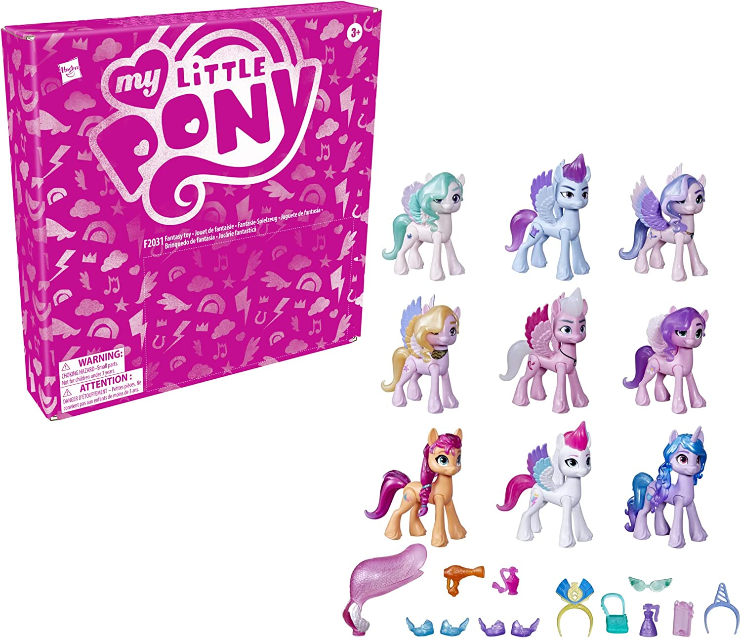 Hasbro My Little Pony - Royal Gala Collection Toy - 9 Pony Figures and 13 Accessories - Doll and Toys for Kids - Girls and Boys - F2031 - Ages 5+ image number 5