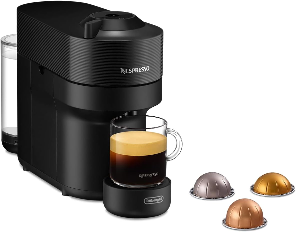 De'Longhi Nespresso Vertuo Pop ENV90.B, Capsule Coffee Machine, Single-Serve Pod Coffee Machine, 4 Cup Sizes, Nespresso Starter Pack, Centrifusion Technology, Smart Connectivity, Liquorice Black image number 5