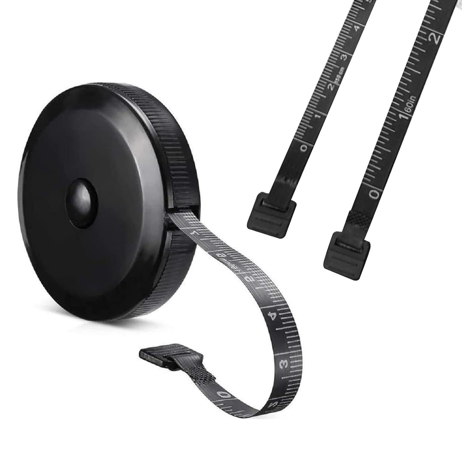 Retractable Measuring Tape, Soft Tape Measure for Body, Fabric, Sewing, Tailor, Cloth, Knitting, Craft, Weight Loss Measurements