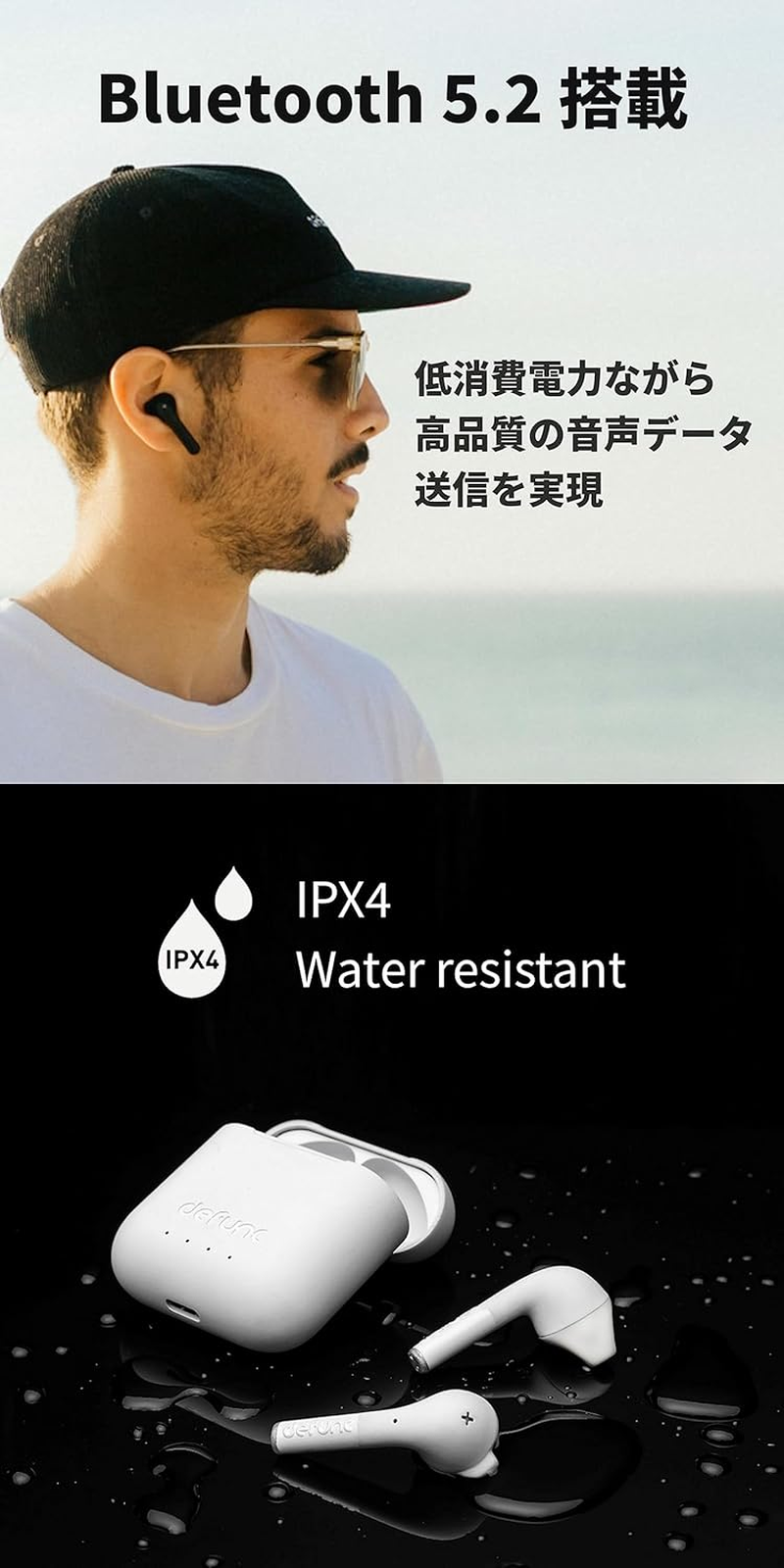 Defunc True Go Slim Wireless Earbuds, Pink