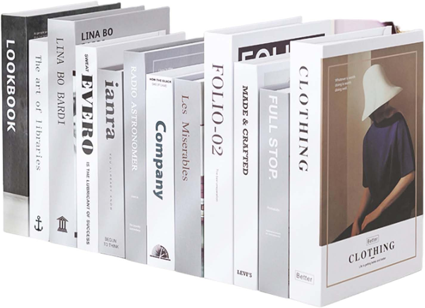 3 Pcs Decorative Books for Home D&eacute;cor,Fake Books for Display, Office & Rustic Home Decor, Bookshelf, Modern Farmhouse Decor, Coffee Table Books(Random Pattern) image number 1