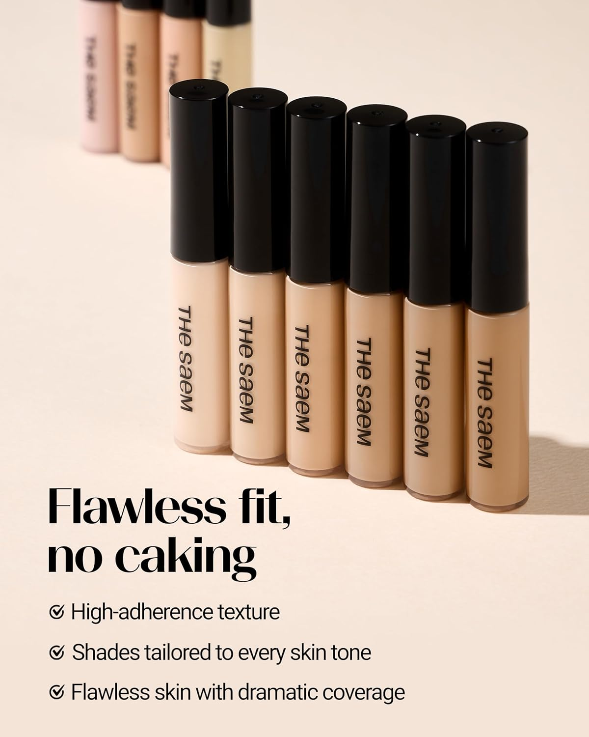 (3 Colors(1, 1.5, 2)/Set) - [The SAEM] Cover Perfection Tip Concealer SPF28 PA++ 6.5G - 3 Colours Set