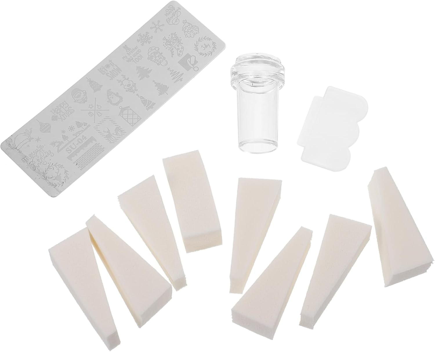 GANAZONO Creative Nail Art Templates Manicure Kit Nail Charms Texture Manicure Tools