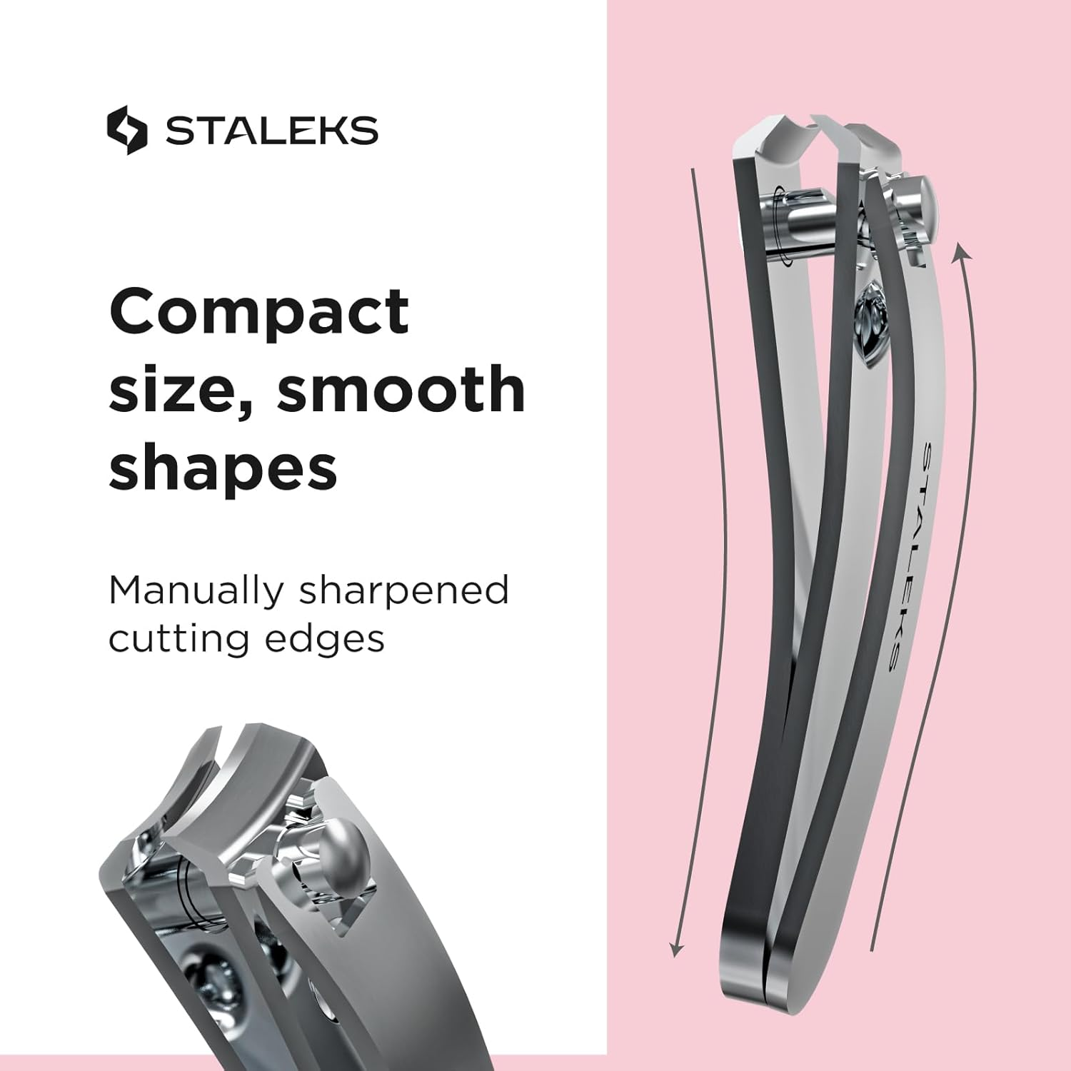 Staleks Beauty & Care 10 Small Nail Clipper &ndash; Compact Stainless Steel Nail Trimmer &ndash; for Thin and Medium Nails &ndash; Home Use