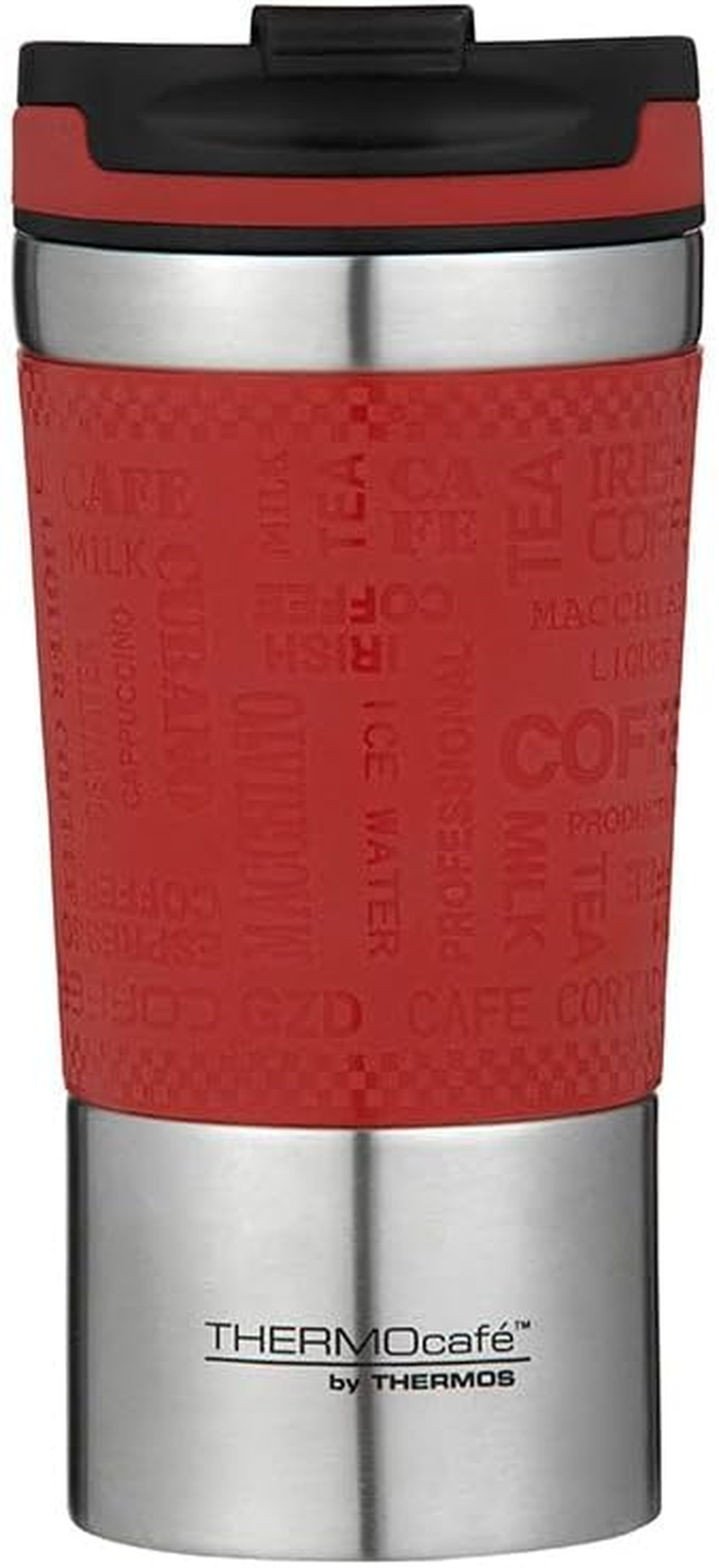 Thermocafe by Thermos Vacuum Insulated Travel Cup, 350Ml, Red, HV350DR6AUS