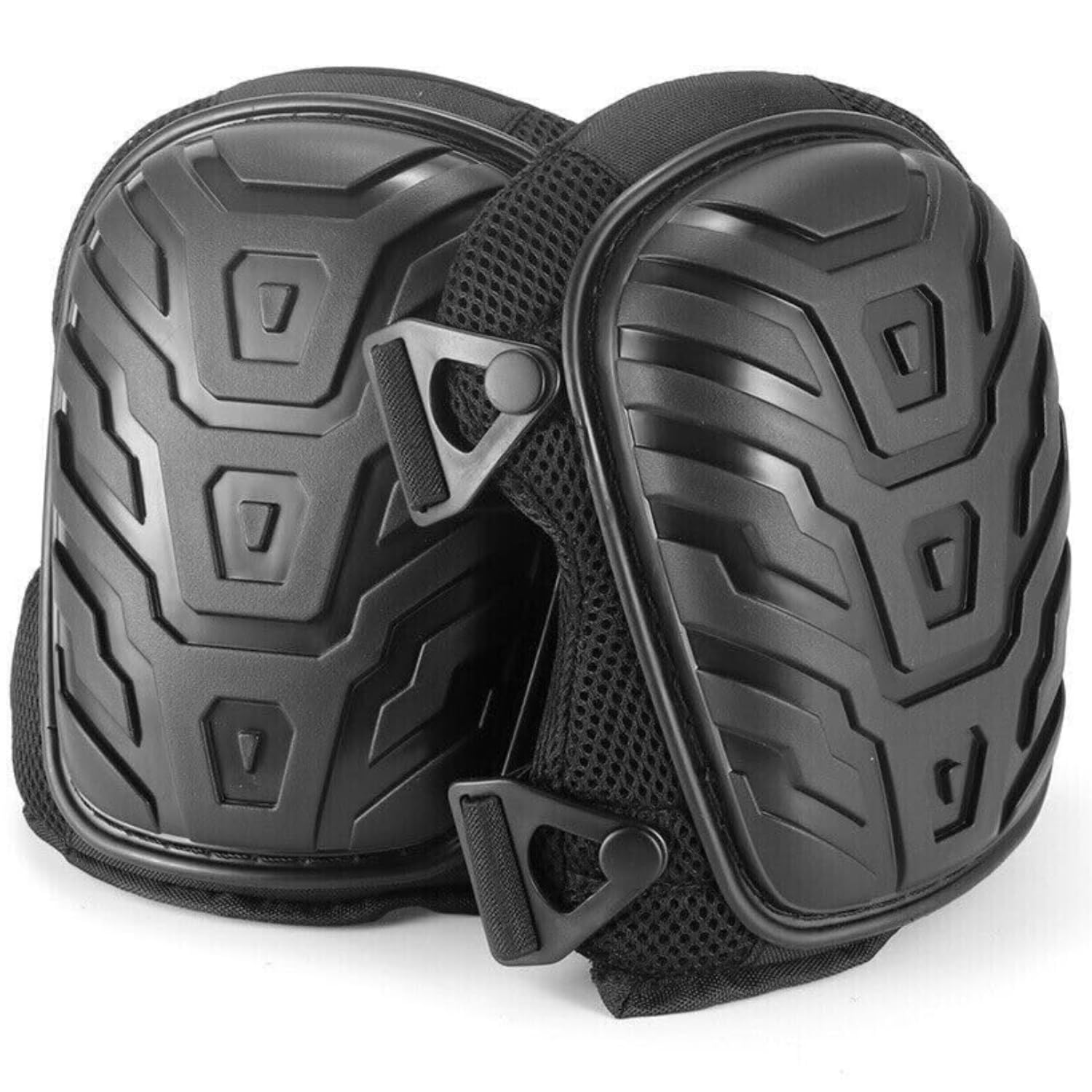 EZONEDEAL Professional Work Knee Pads for Work, Preciva Heavy Duty Gel Cushion and Foam Padding Knee Pads with Anti-Slip Straps and Easy-Fix Clips for Men, Women, Gardening, Flooring image number 2