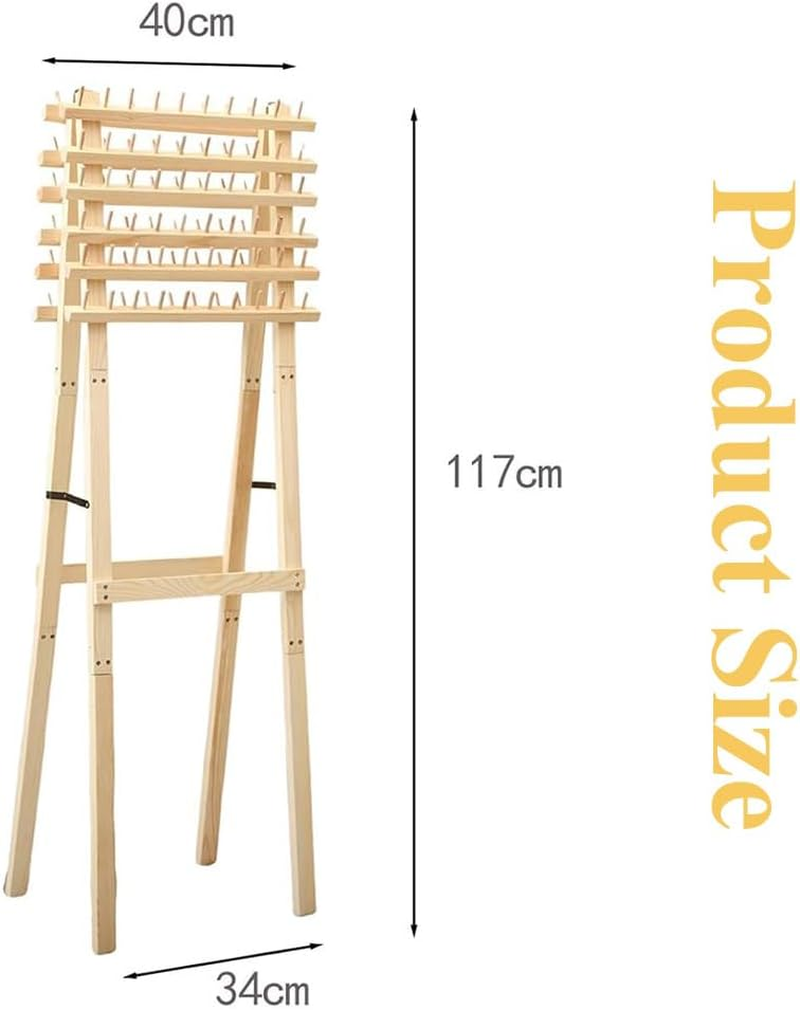 Braided Hair Rack,Wooden Braid Hair Stand,Made of Pine Wood and Plywood,Hair Separator,Salon Hair Extensions Display Rack for Braiders,Easy to Assembly image number 6