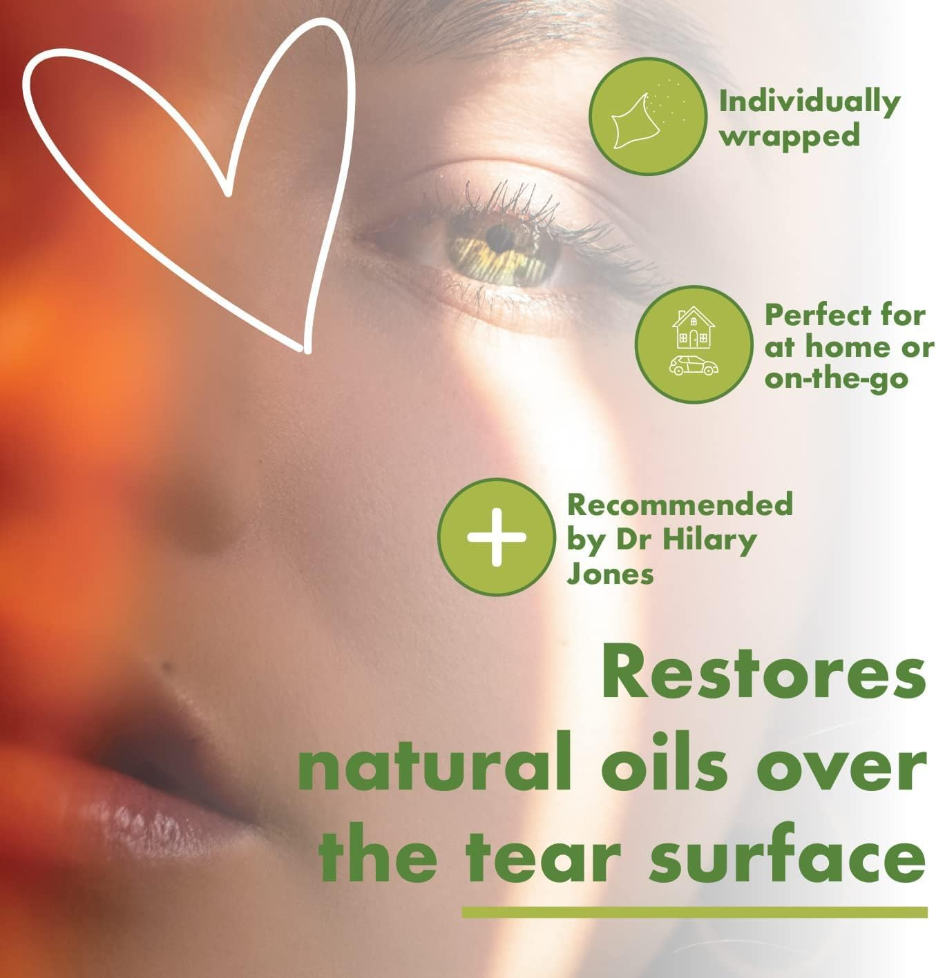 The Eye Doctor Essential Treatment Bundle - Reusable Hot Cold Eye Compress & 20X Single Use Tea Tree Eyelid Wipes for Dry Eye, Blepharitis & MGD - Microwave Safe Mask image number 2