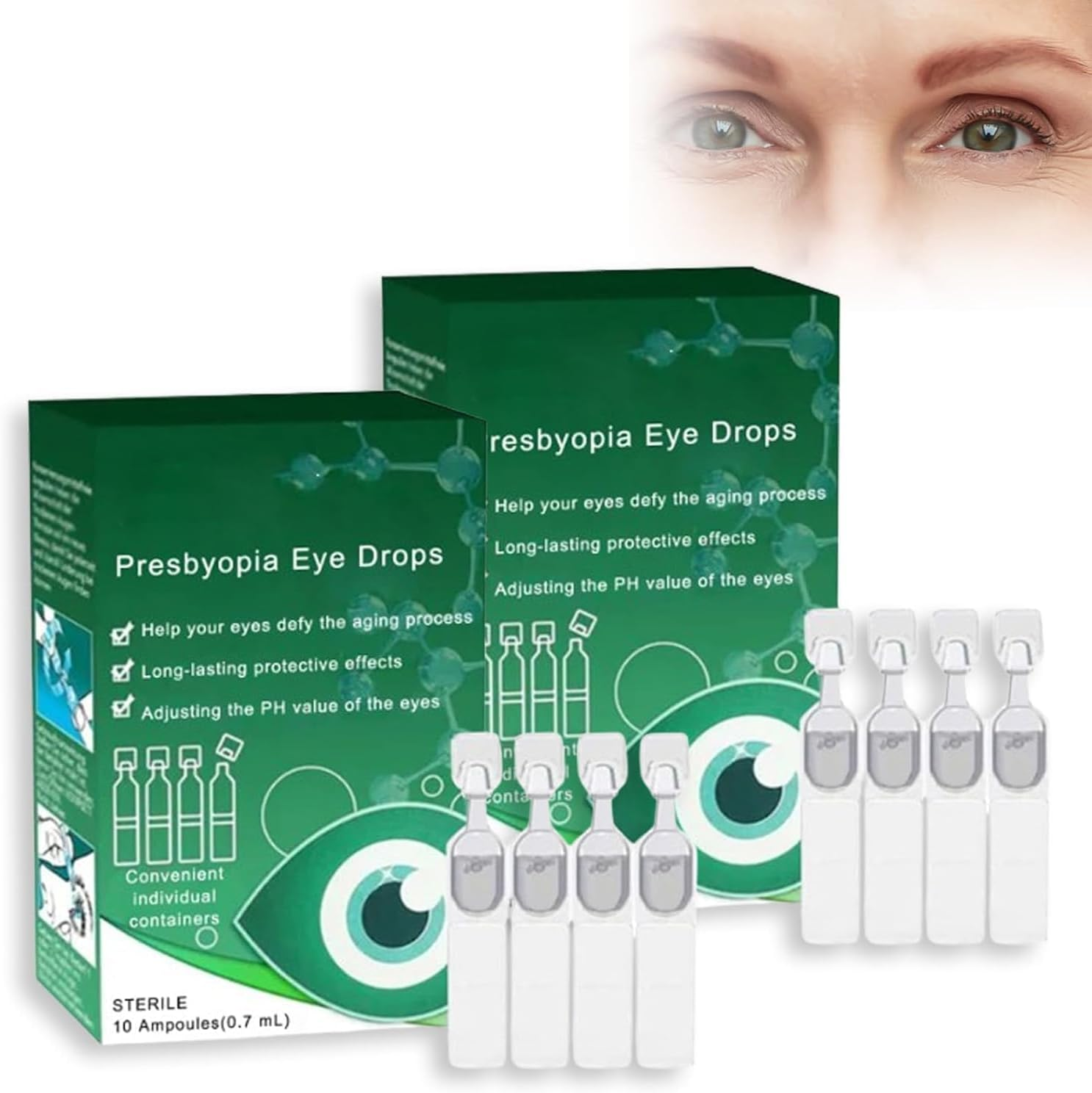 Presbyopia Eye Drops,Relieve Eye Fatigue,For Eye Care,Eye Care Suitable for All Seniors