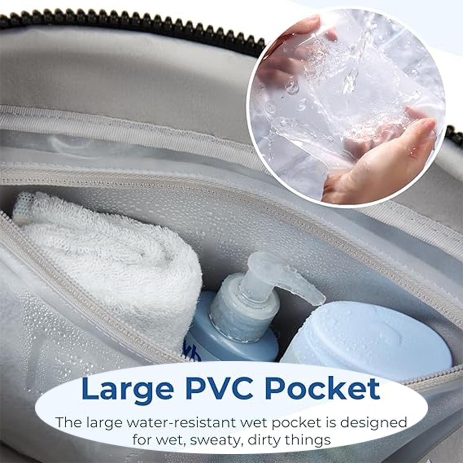 Women'S Travel Duffel Bag Personal Item Bag for Gym, Weekend Trips & Air Travel, Lightweight Water-Resistant with Wet Pocket, 42X30X19Cm (Black) - Camel image number 7