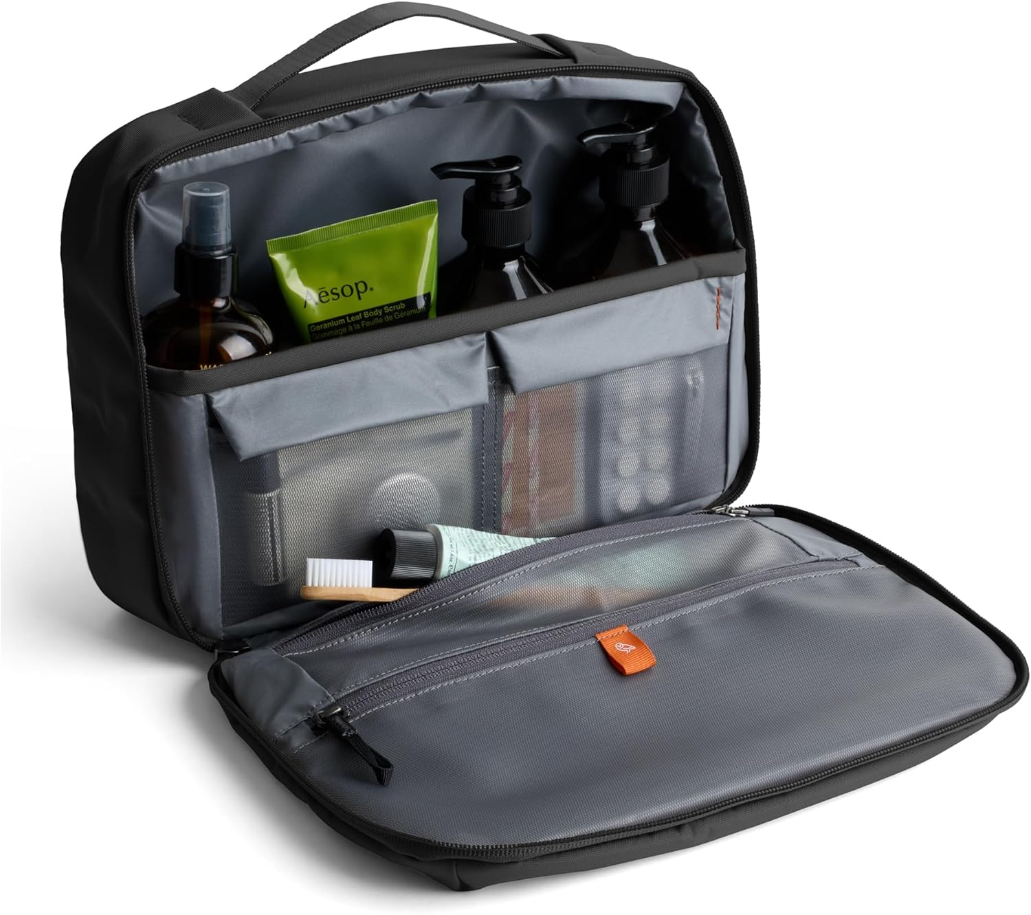 Bellroy Hanging Toiletry Kit plus (8 Liter Travel Hanging Toiletry Bag) - Black - Black image number 2