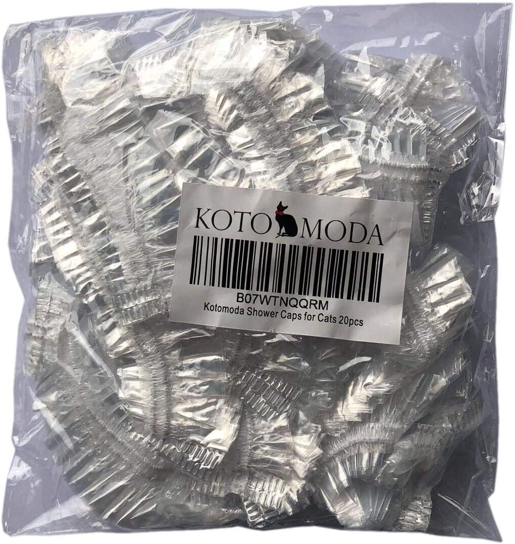 Kotomoda 20 Shower Caps for Sphynx Cats and Other Hairless Cats in a Tin Gift Box image number 5