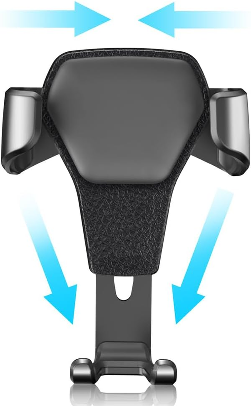 Gadpiparty Automobile Air Vent Phone Holder Black One-Hand Operation Car Mobile Stand with Automatic Clamp for GPS Navigator and Smartphones image number 2