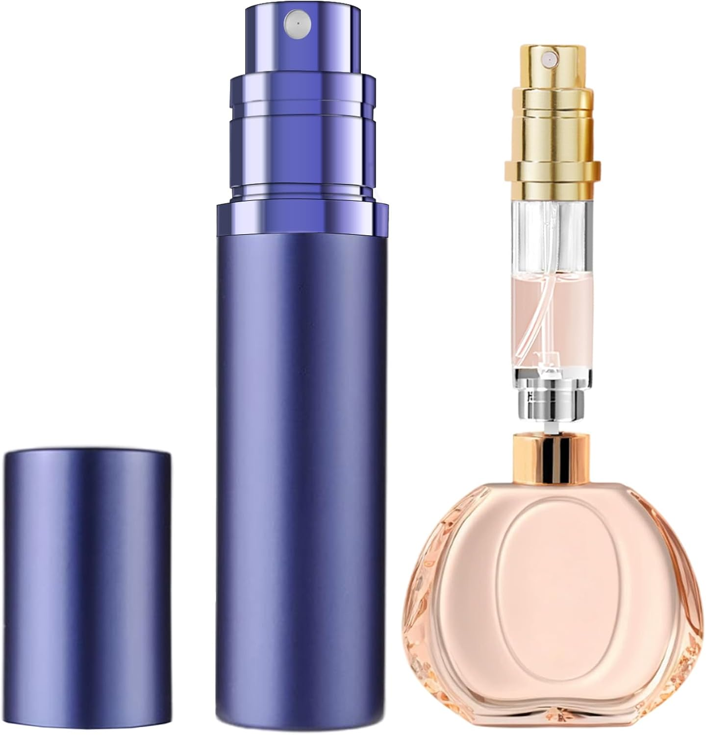 JOOMOKO 5 Ml Perfume Filler Refillable Perfume Atomiser for on the Go Filling Technology without Funnel Empty Perfume Atomiser Spray Bottle for Travel on the Go (Purple) image number 2