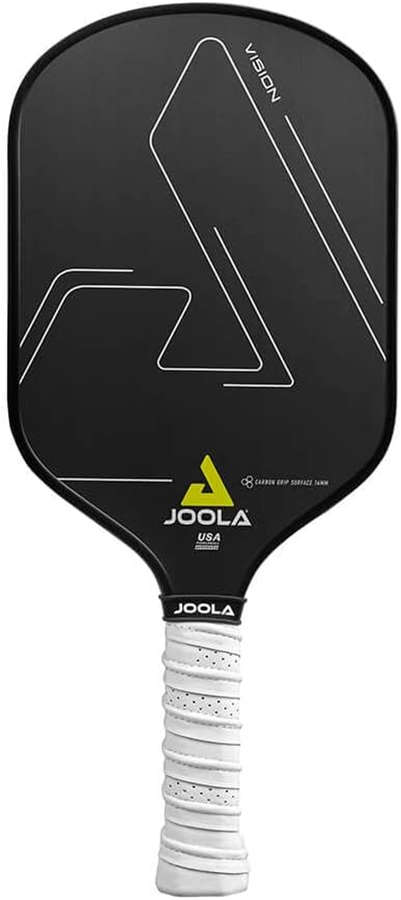 JOOLA Pickleball Paddle - Vision or Radius Shape Design - Maximum Spin & Control, with Added Power - Carbon Fiber Pickleball Paddle - Honeycomb Polypropylene Core - USAPA Approved