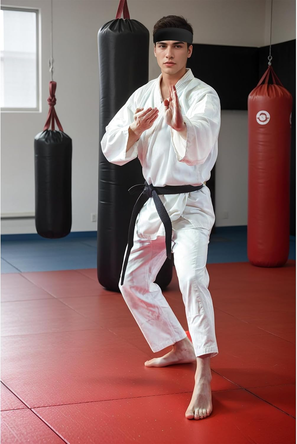 3 Pcs Sports Headband, Tie Headband for Men -Tennis Headband for Women,Sweat Band for Workout, Head Tie for Running, Football, Basketball,Athletics