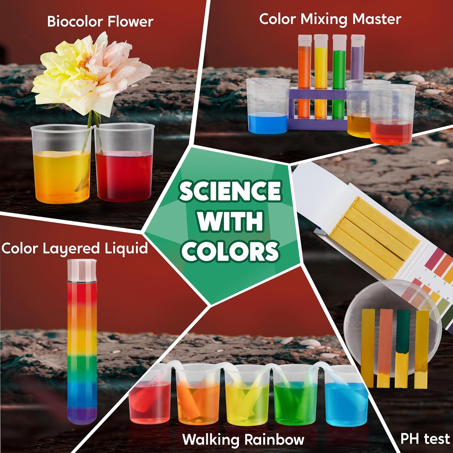 Klever Kits Amazing Science Kits- 85+ Experiments Educational Toys, STEM Activities with Erupting Volcano and Growing Crystal Tree for Kids Aged 6 7 8+ image number 1