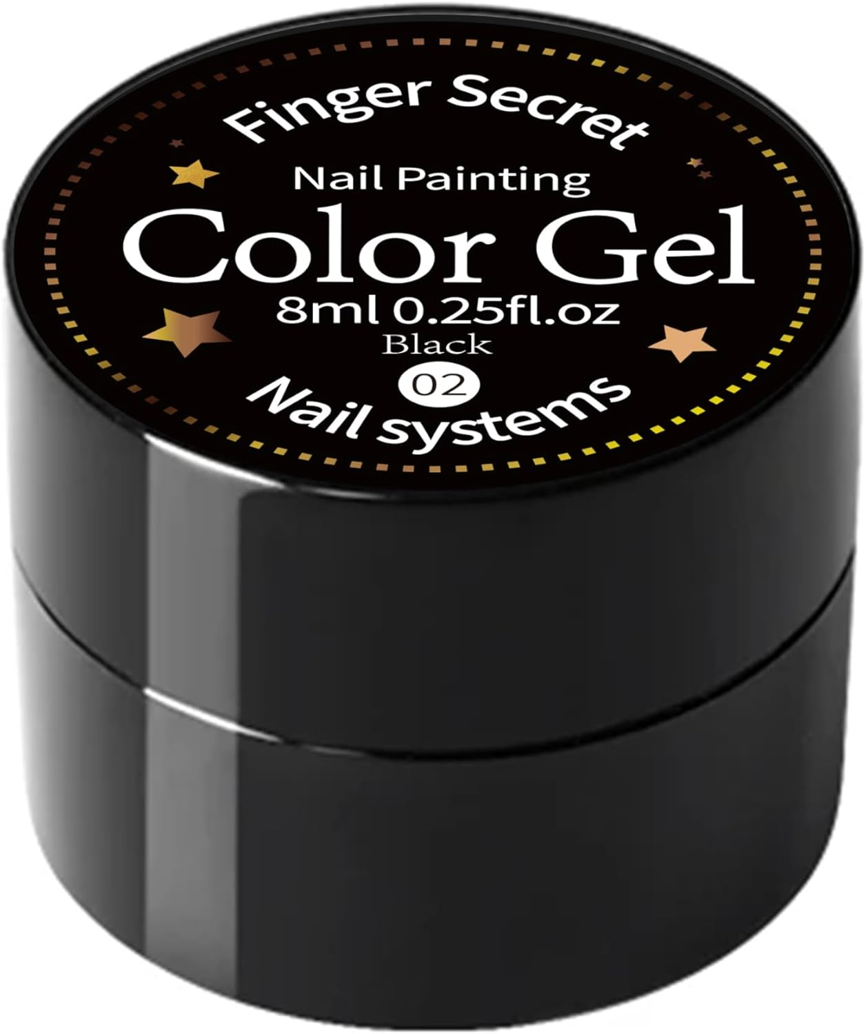 FINGER SECRET Nail Painting Gel, Nail Paint for Nail Art, Gel Polish for French Tip Tool Design for Home Salon DIY Nail Art,Uv/Led Curing Required(Pg-2, 1SET)