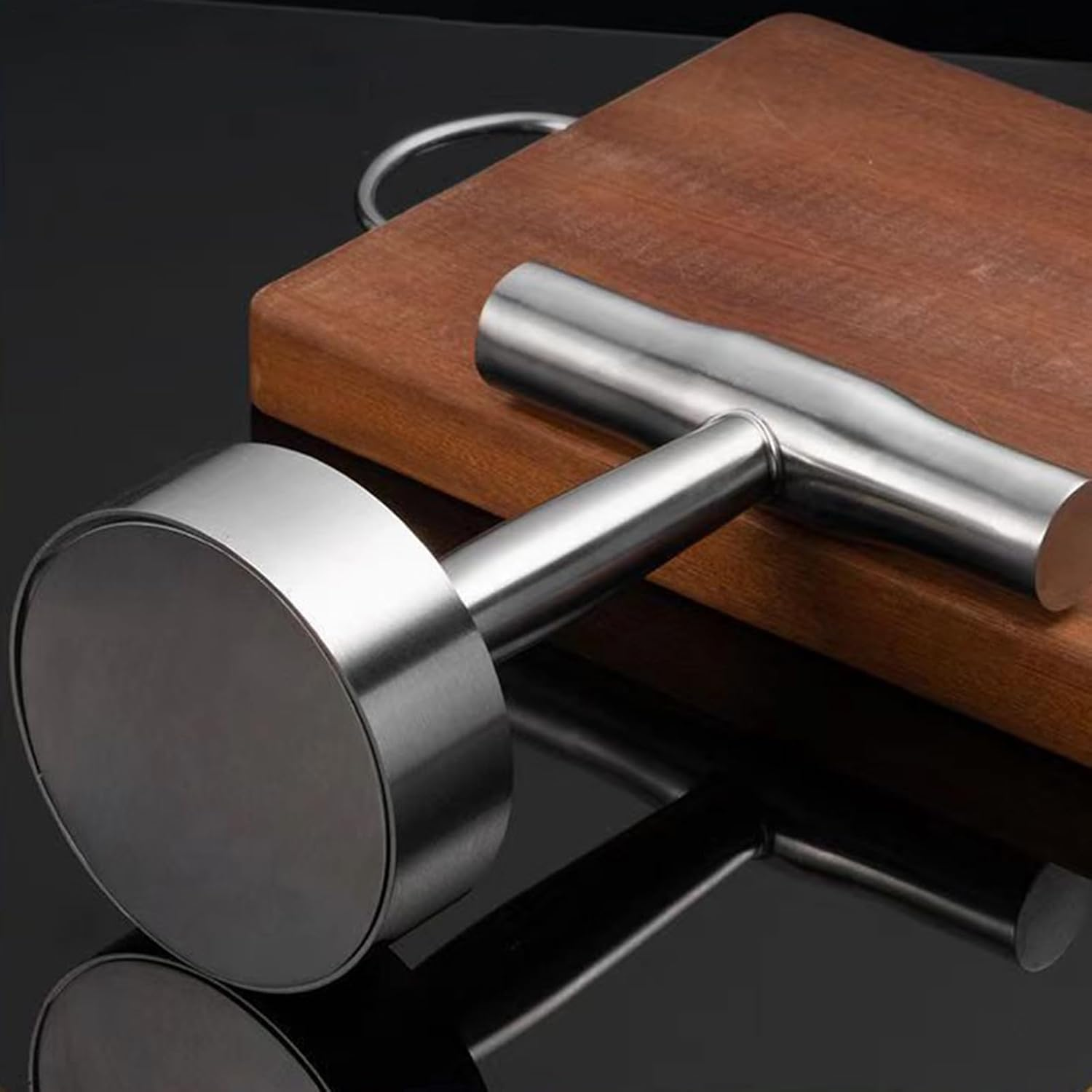 Moreeulsi Hamburger Mold - Smasher Hamburger Press for Smash Burgers,Nonstick Stainless Steel Tool Accessories, Kitchen Gadgets for Steak, Bacon, Sausage, Sandwich image number 2