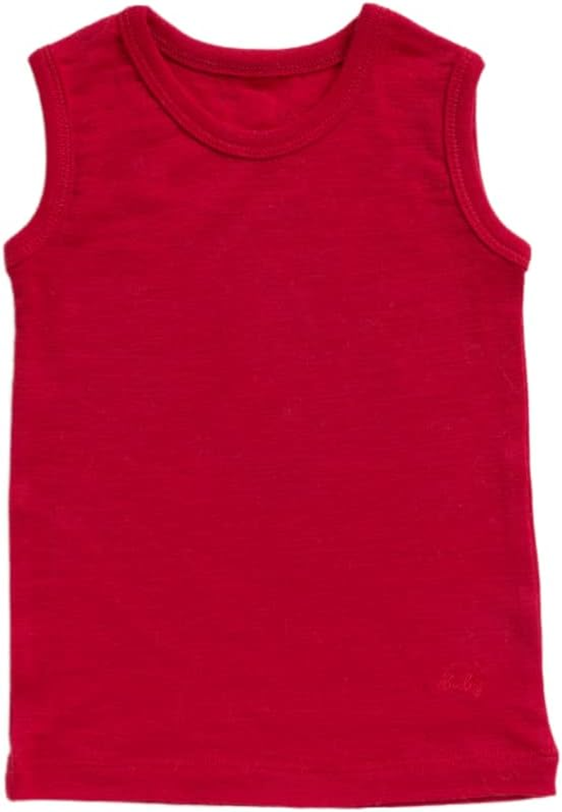 Merino Baby Vest for 12-18 Months Babies, Red image number 2