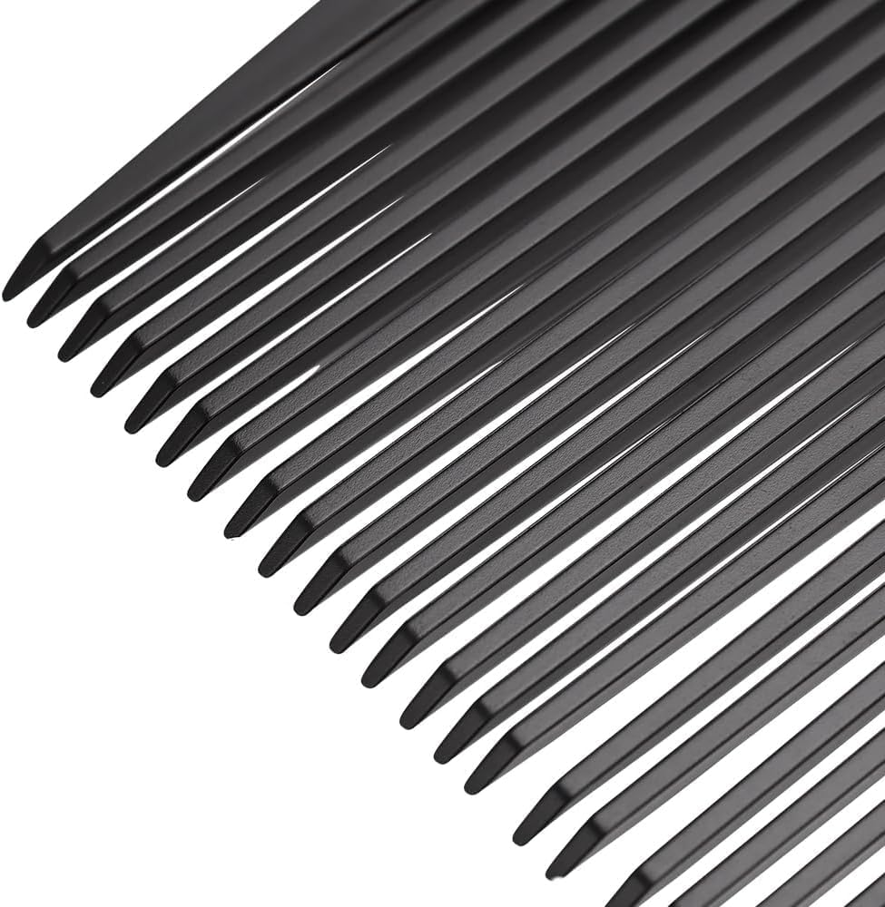 Flat Top Guide Hair Comb, Haircut Level Comb Bang Oil Hair Comb Barber Cutting Angle Adjustment Wide Tooth Comb Styling Tool Hairdress Groom Comb (Black, One Size) image number 1