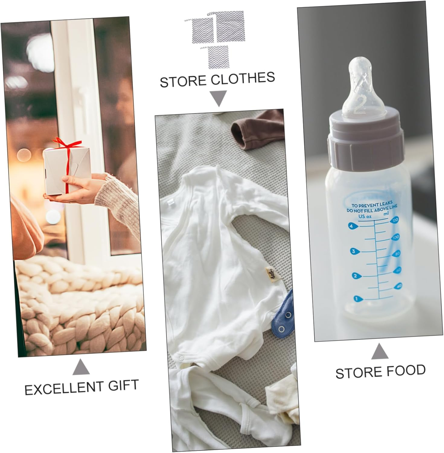 3Pcs Reusable Wet Dry Bag Diaper Bag Travel Storage Pouch Printed Diaper Pouch